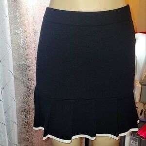 Sincerely Jules Navy Blue Mini Skirt with White Trim